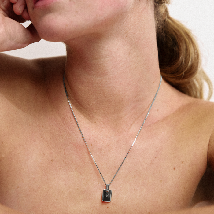 Plate Pendant Silber