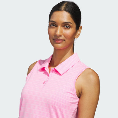 POLO ADIDAS ULTIMATE365 JACQUARD SLEEVELESS FEMME