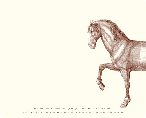 Prancing Horse Mousepad Notepad