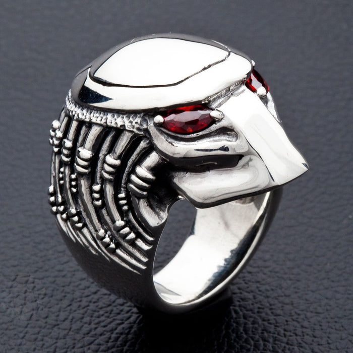 Detailed Predator Mask Ring