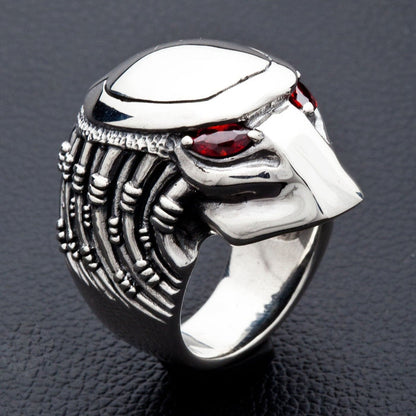 Detailed Predator Mask Ring
