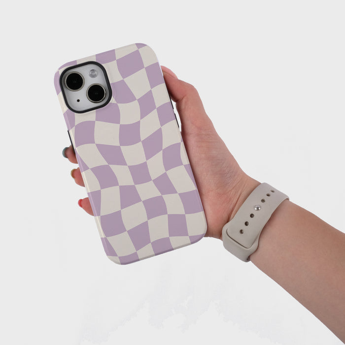 Purple Chessboard | iPhone Case