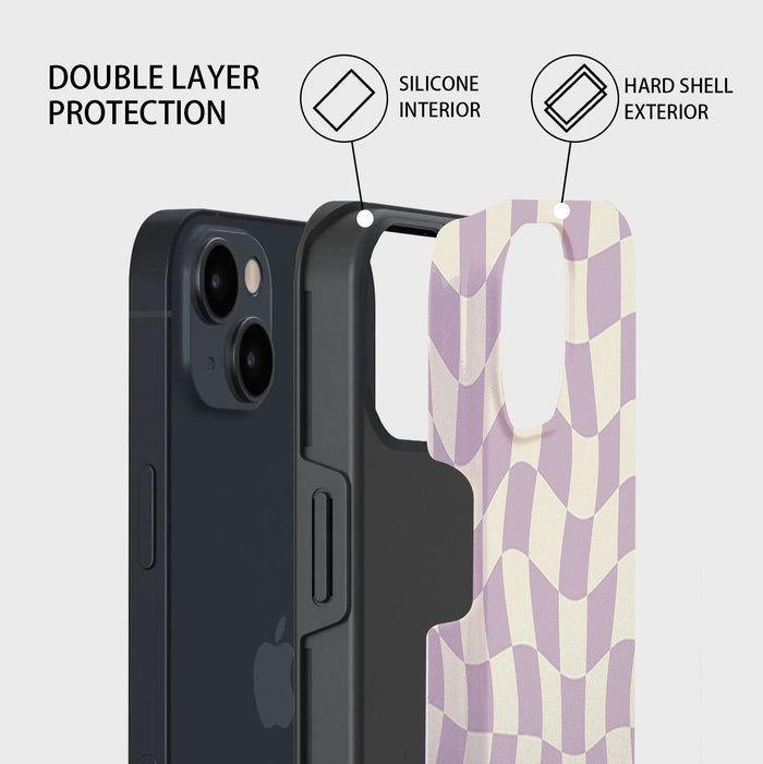 Purple Chessboard | iPhone Case