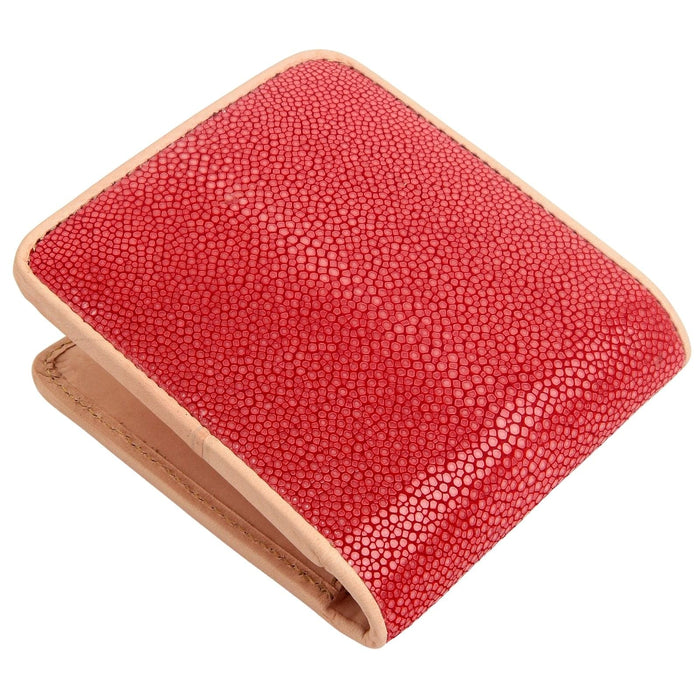 Thick Red Genuine Stingray Leather Wallet-Bikerringshop