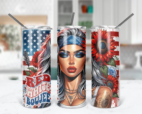 Red White And Boujee | 20 oz Tumbler