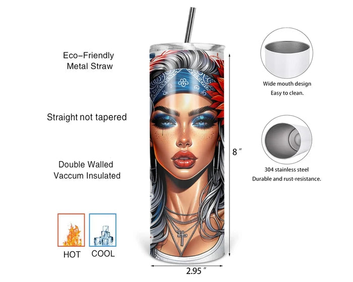 Red White And Boujee | 20 oz Tumbler