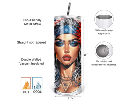 Red White And Boujee | 20 oz Tumbler