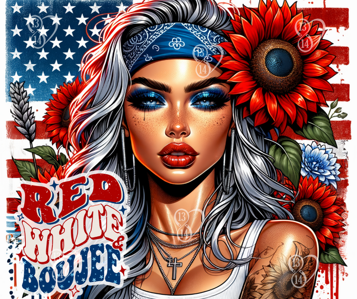 Red White And Boujee | 20 oz Tumbler