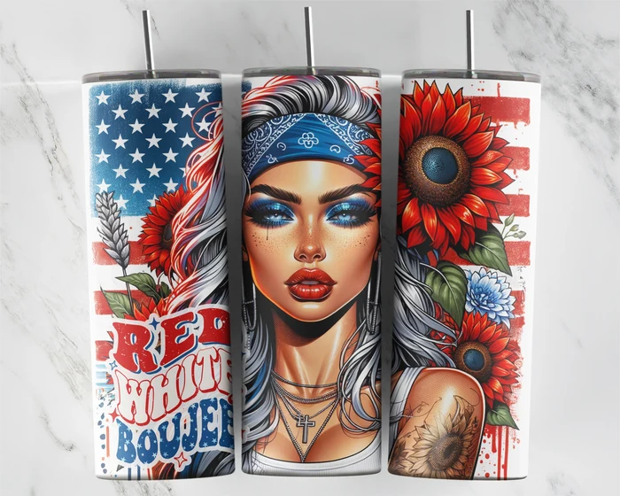 Red White And Boujee | 20 oz Tumbler
