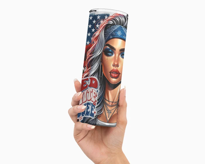 Red White And Boujee | 20 oz Tumbler