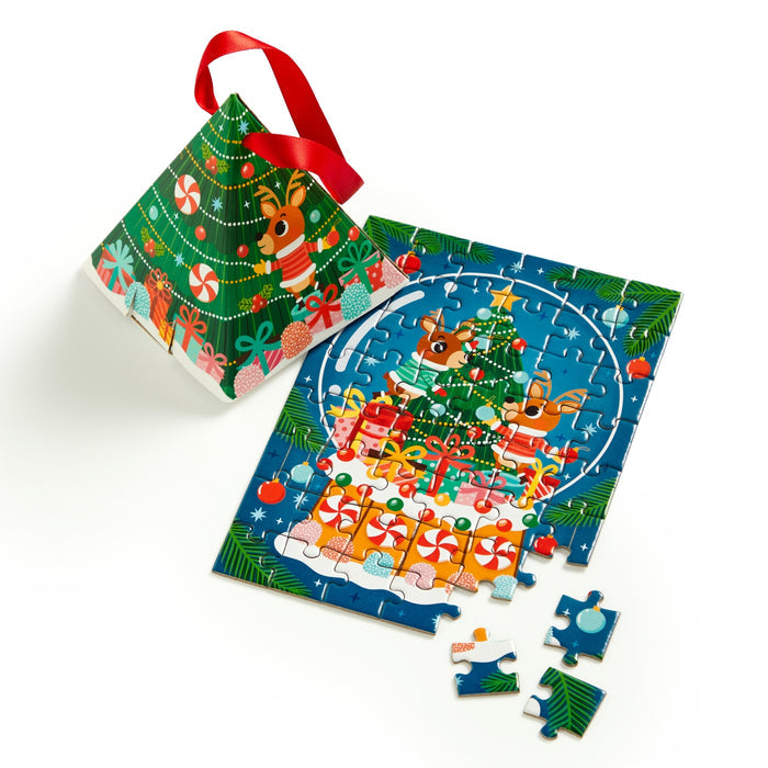 Reindeer Snow Globe | 48 Piece Jigsaw Puzzle
