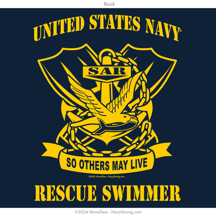 "Rescue Swimmer" Crewneck Sweatshirt | Navy