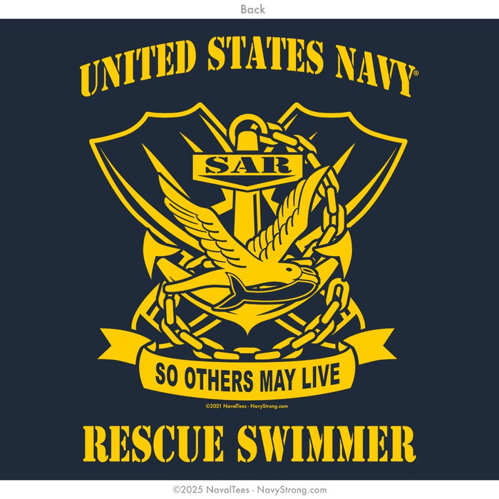 "Rescue Swimmer" Long Sleeve Tee | Navy