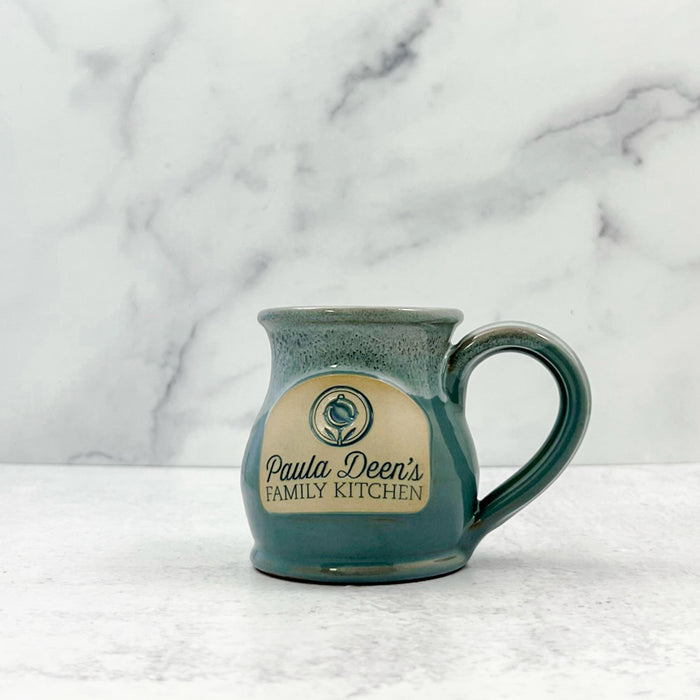 Round Belly Coffee Mug SEAFOAM w/sand