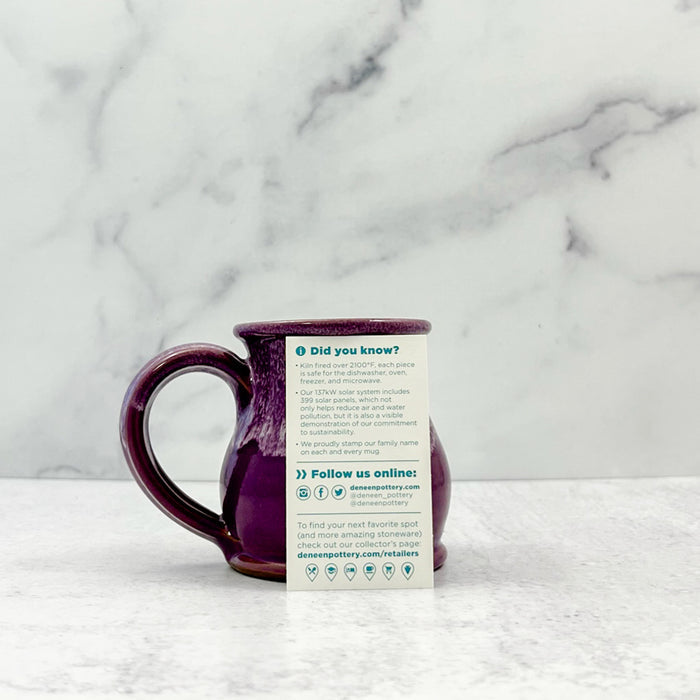 Round Belly Coffee Mug SEAFOAM w/sand