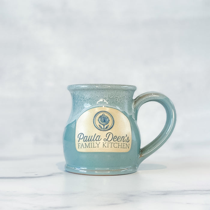 Round Belly Coffee Mug SEAFOAM w/sand