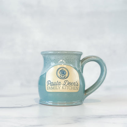Round Belly Coffee Mug SEAFOAM w/sand