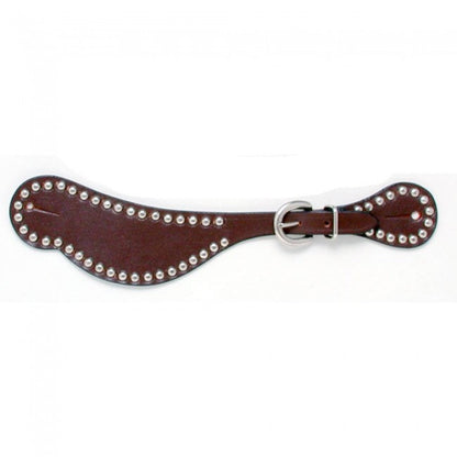 Royal King® Leather Spur Straps with Silver Dots