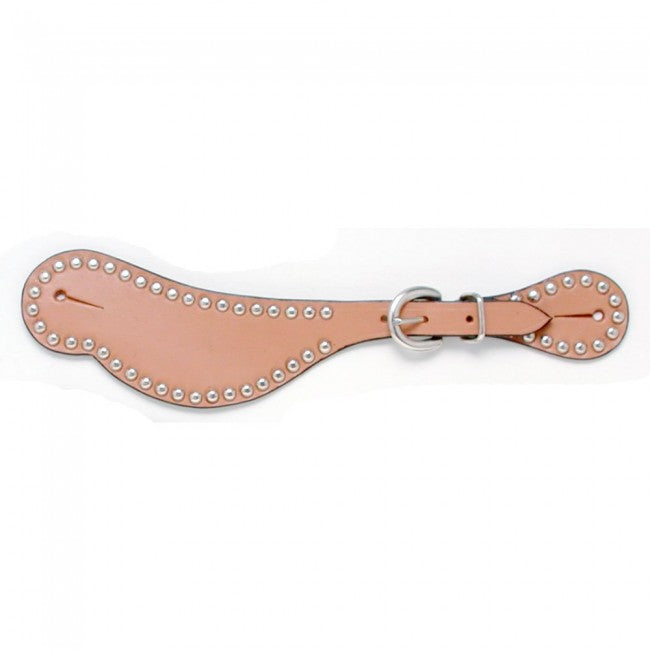 Royal King® Leather Spur Straps with Silver Dots