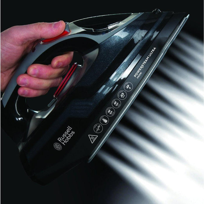 Russell Hobbs 3100W Power Steam Ultra Iron - Black | 20630 from DID Electrical - guaranteed Irish, guaranteed quality service. (6890747855036)