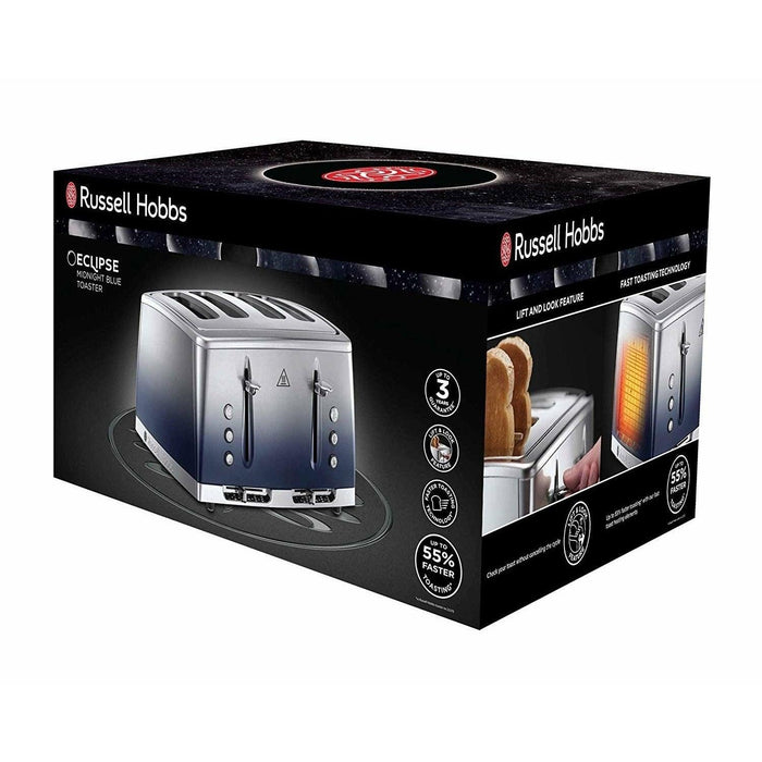 Russell Hobbs Eclipse 2400W 4 Slice Toaster - Midnight Blue | 25141 from DID Electrical - guaranteed Irish, guaranteed quality service. (6890787176636)