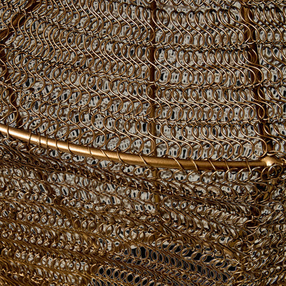 Sahara Metal Wire Pendant Antique Brass 40x40x44cm