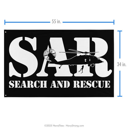 "SAR HELO" Flag | 55" x 34"
