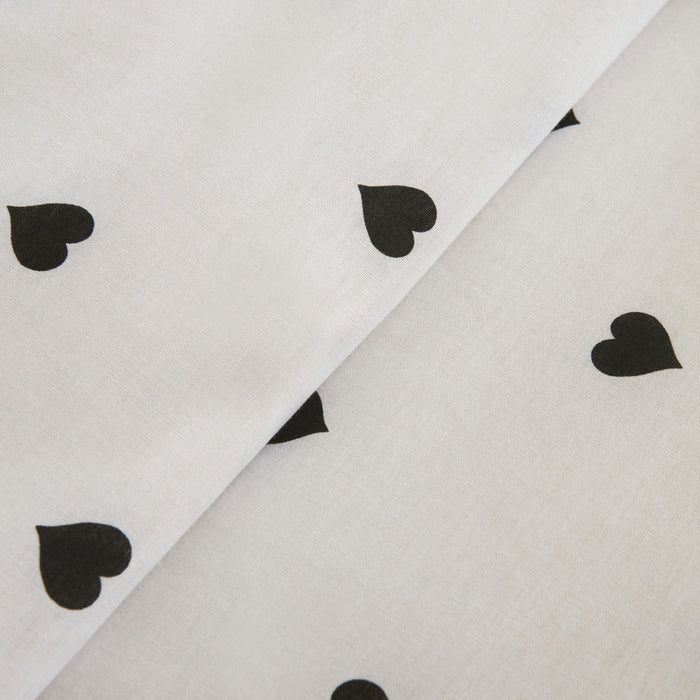 Sarah Anderson Amour, Ensemble de Housse de Couette, Double, Noir