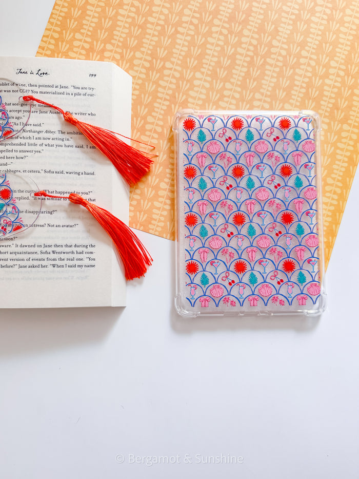 Scalloped Summer Kindle Case and/or Bookmark [Combined Listing]