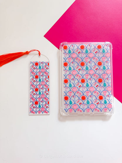 Scalloped Summer Kindle Case and/or Bookmark [Combined Listing]