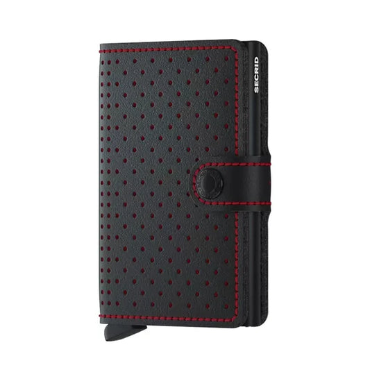 Secrid MPf Miniwallet Perforated Black-Red