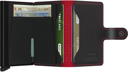 Secrid MPf Miniwallet Perforated Black-Red