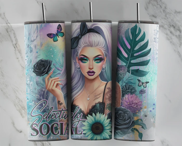 Selectively Social | 20 oz Tumbler
