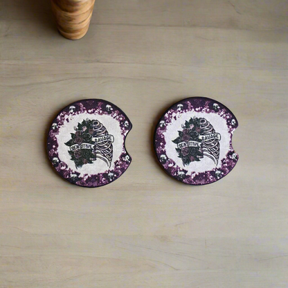 Sensitive Savage | Car Coaster Set