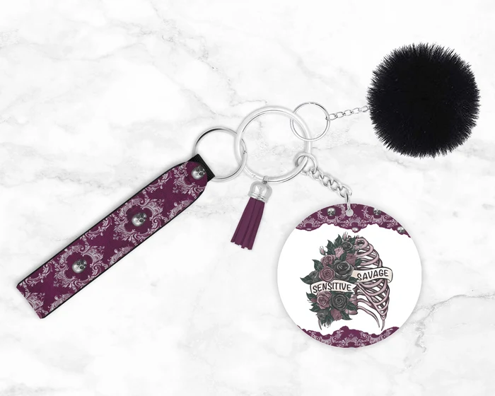 Sensitive Savage | Novelty Keychain