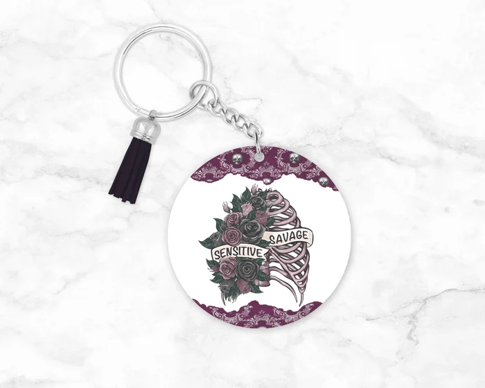 Sensitive Savage | Novelty Keychain