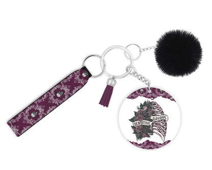 Sensitive Savage | Novelty Keychain