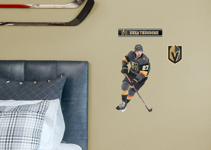 Shea Theodore - RealBig Collection - Official NHL - Vegas Golden Knights - Reusable Vinyl Wall Decals - Vegas Team Store