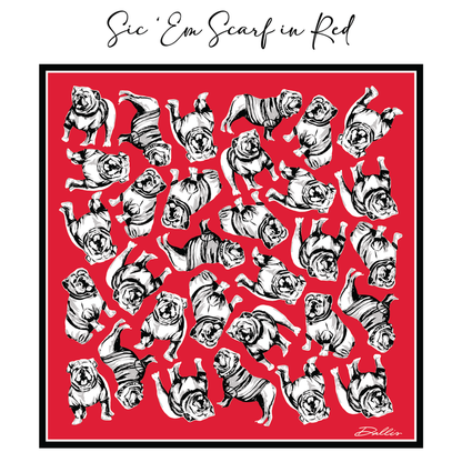 Sic 'Em Gameday Scarf (red)