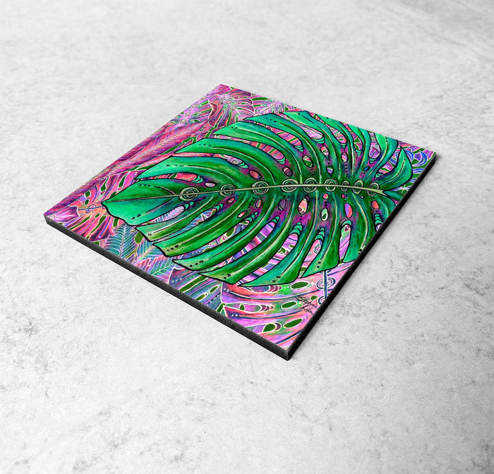 Single Monstera Magnet