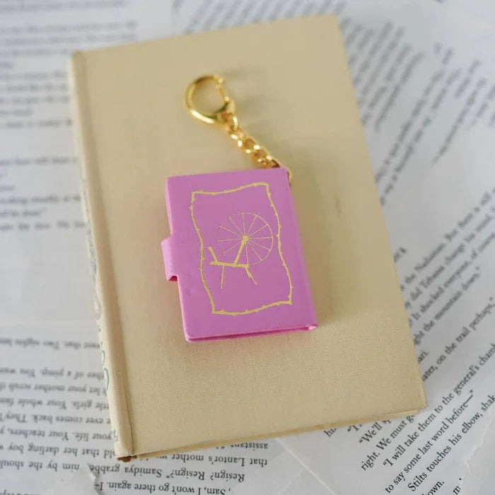 Sleeping Beauty Fairytale Book Keychain