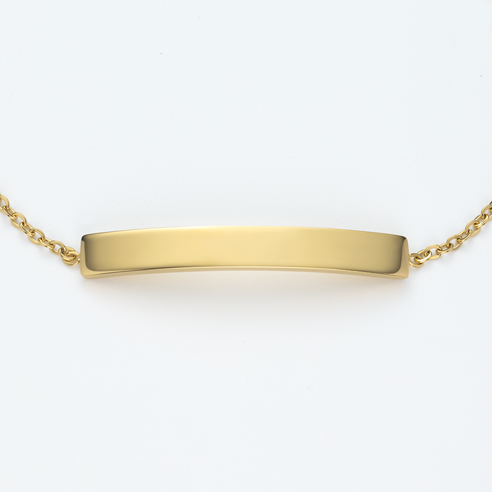 Slim Bar Armkette Gold