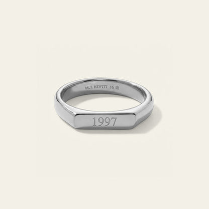 Slim Signet Ring Silber