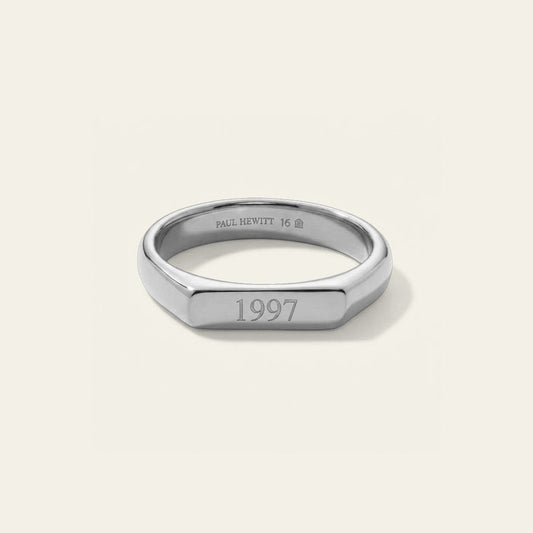 Slim Signet Ring Silber