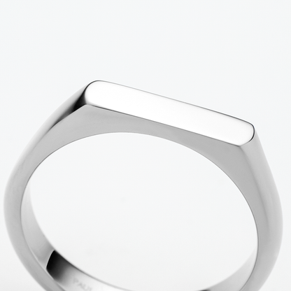 Slim Signet Ring Silber