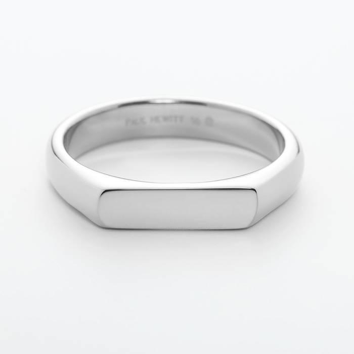 Slim Signet Ring Silber