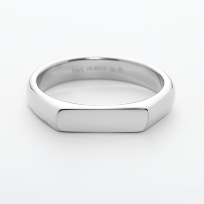 Slim Signet Ring Silber
