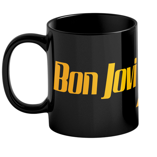 Slippery When Wet Black Mug Front