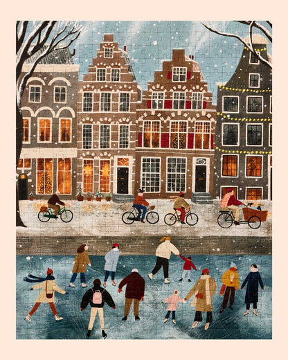 Snow Day in Amsterdam | 500 Piece Jigsaw Puzzle
