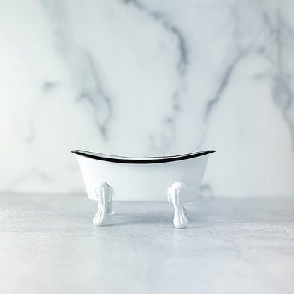 Soap Dish Bathtub, black rim (4 colors)